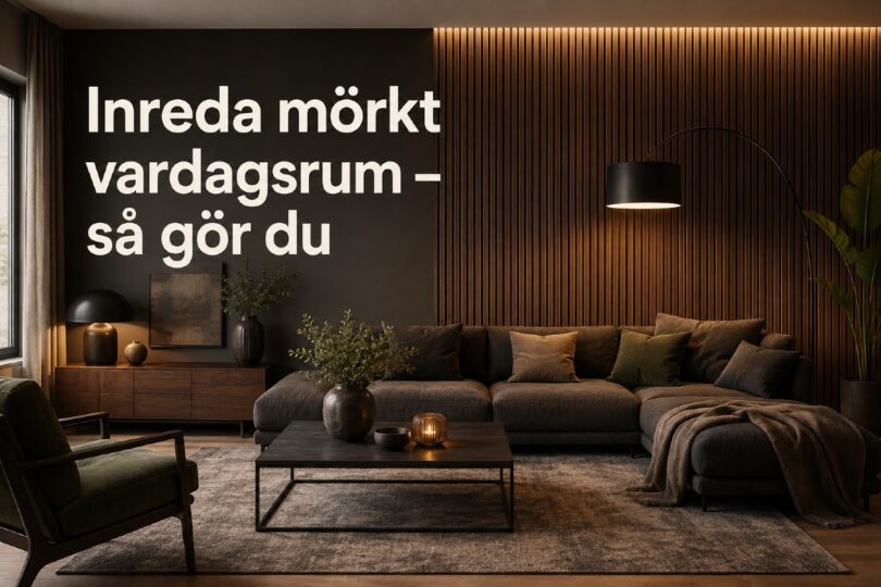 Mörkt vardagsrum