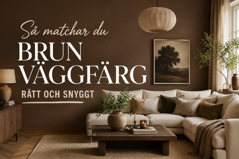 vilka färger till brun väggfärg