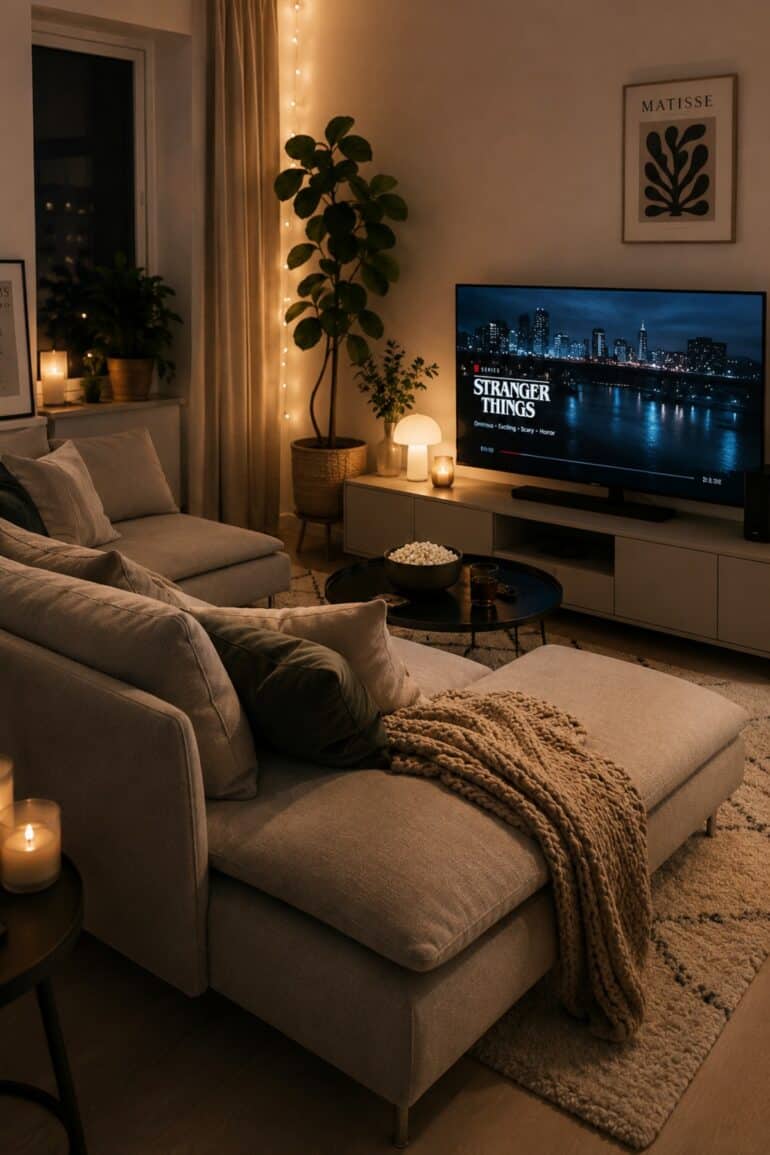 tv soffa chill zon hemma