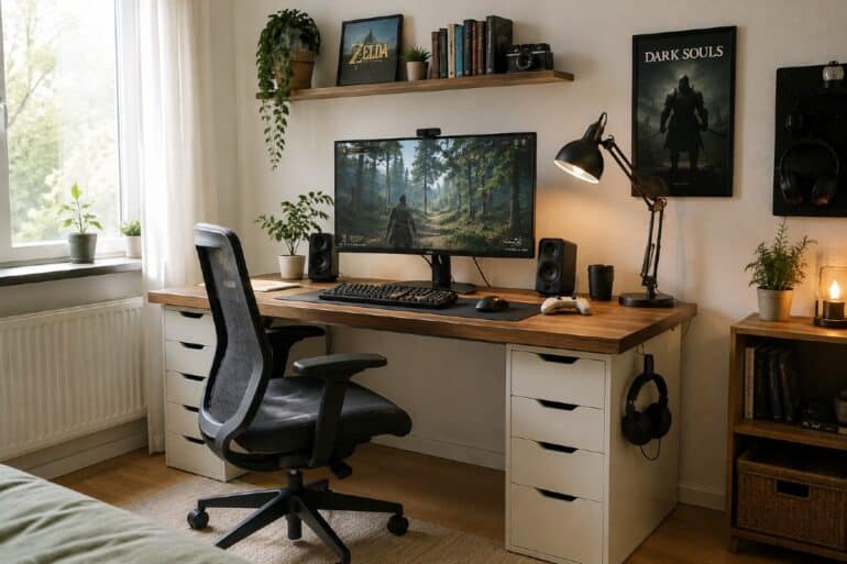 Retro gamingstol skrivbord