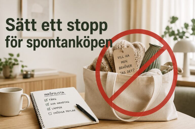 Spontanköp stopp hemma