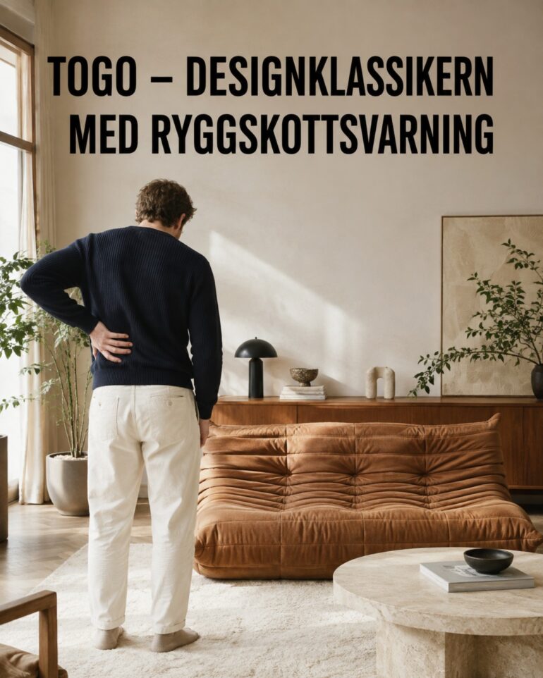 togo designsoffa obekväm