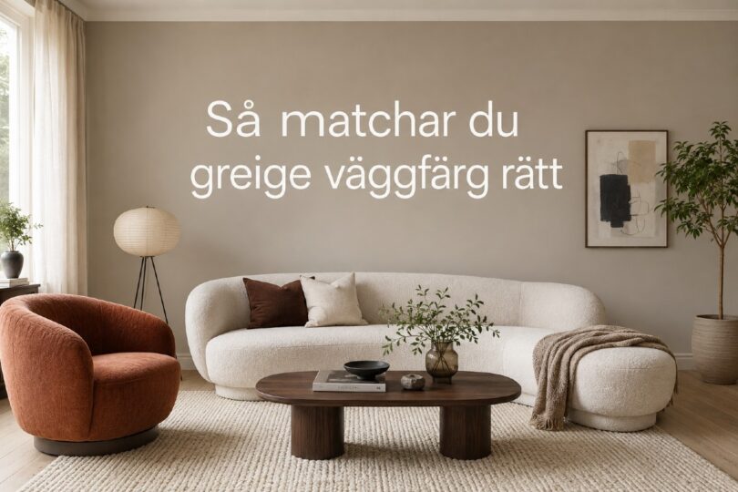 Greige väggfärg matcha rätt