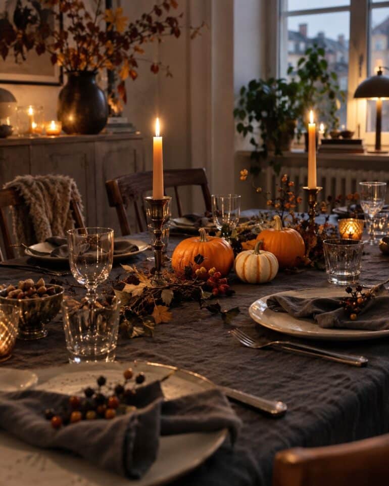 Halloweenpynt pumpor