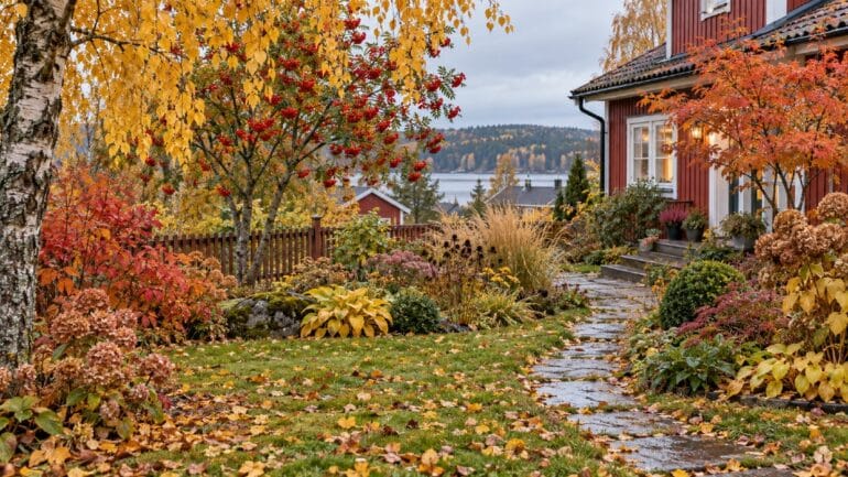 Höst trädgård