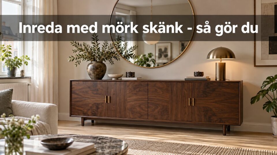 Inreda med mörk skänk