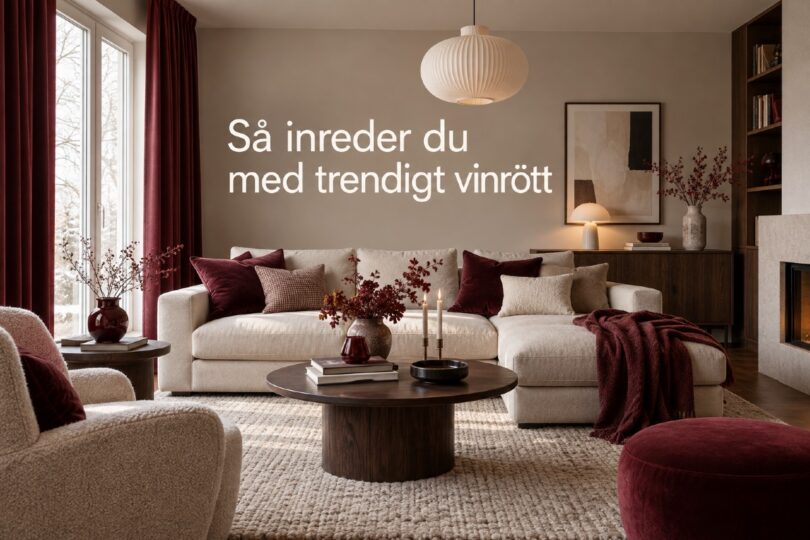Inreda med vinrött