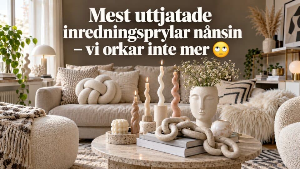 Mest uttjatade inredningsprylar nånsin