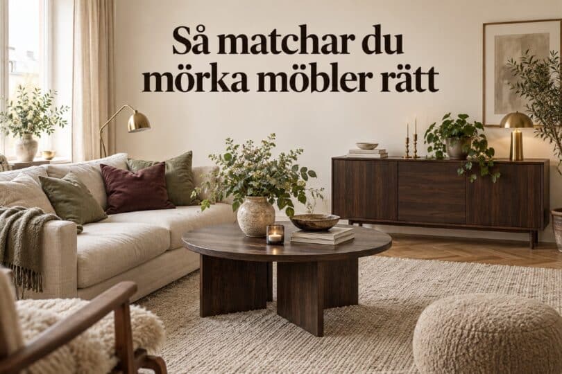 Mörka mobler färger