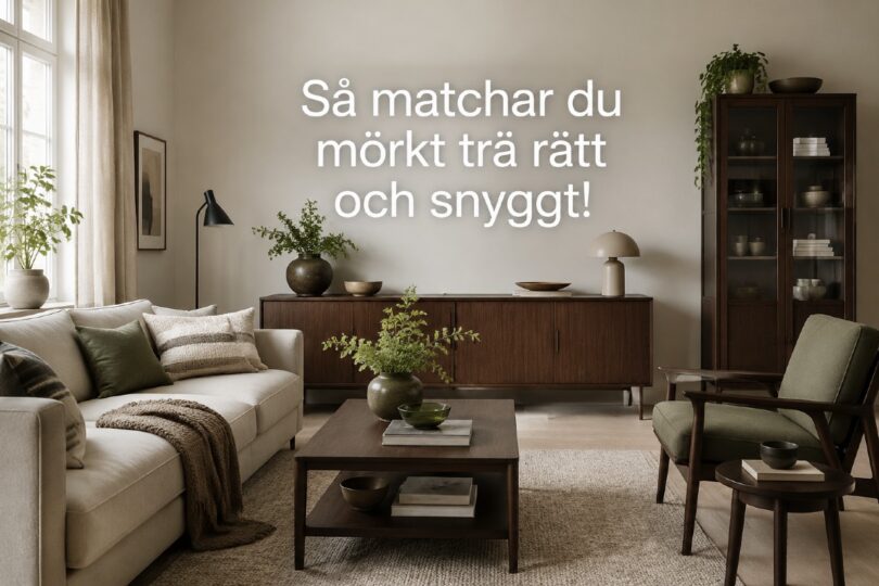 Mörkt trä med färger