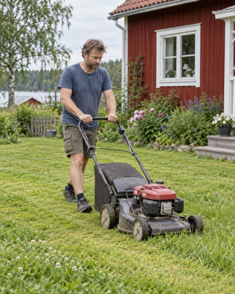 Sommar gräsklippare