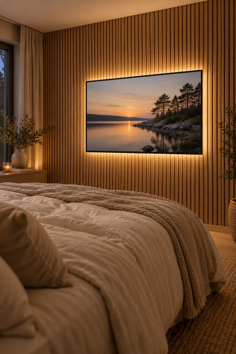 Led slinga bakom tv