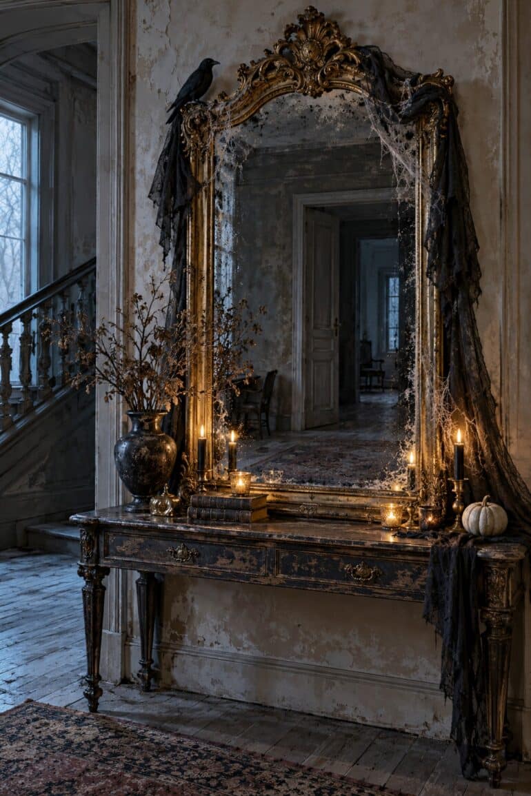 Spegel halloween diy