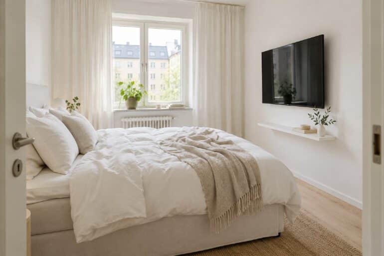Tv litet sovrum